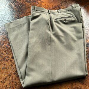 Tom James custom men's slacks, light olive, 34"